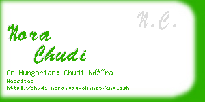nora chudi business card